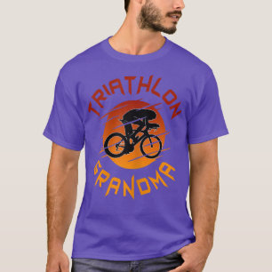 Womens Triathlete Swim Bike Run Triathlon Grandma  T-Shirt