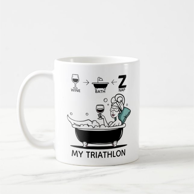 Womens Triathlon Coffee Mug (Left)