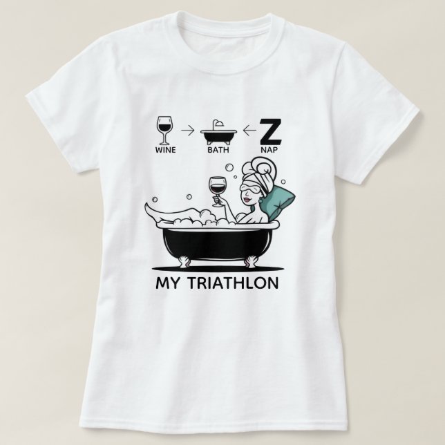 Womens Triathlon T-Shirt (Design Front)