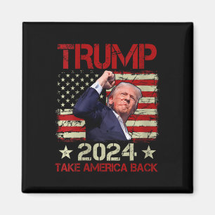 Womens Trump Fist Pump Shot At Trump 2024 Trump Su Magnet