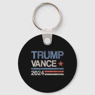 Womens Trump Vance 2024 President Trump Supporter Key Ring