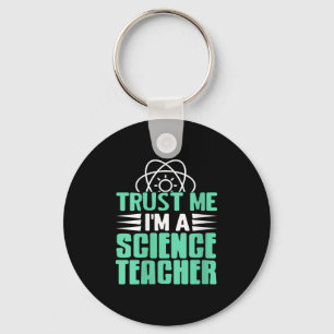 Womens Trust Me I’m Science Teacher With Stem Supe Key Ring