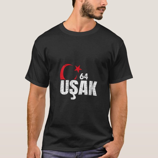 Womens Turkish Cities Turkish Turkish Usak 64 Meml T-Shirt (Front)
