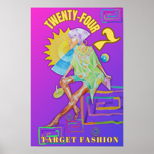 Women's Twenty-four Seven Fashion Poster  (Front)