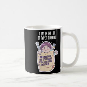 Womens Type 1 Diabetes Awareness Month Funny Diabe Coffee Mug