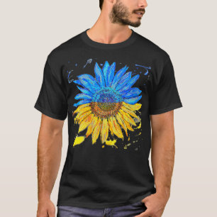 Womens Ukraine Flag Sunflower Vintage  Ukrainian S T-Shirt