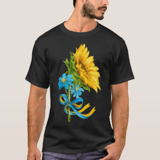 Womens Ukraine Sunflowers and Wildflowers in Ukrai T-Shirt