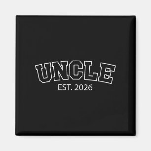 Womens Uncle Est 2026 New Uncle Announcement Promo Magnet