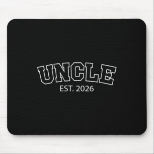 Womens Uncle Est 2026 New Uncle Announcement Promo Mouse Mat