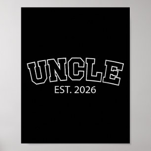 Womens Uncle Est 2026 New Uncle Announcement Promo Poster