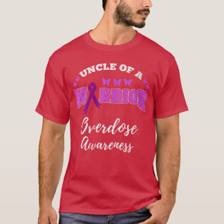 Womens Uncle Of A Warrior Overdose Awareness VNeck T-Shirt