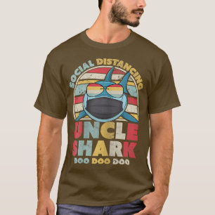 Womens Uncle SharkSocial Distancing, For Uncles  T-Shirt