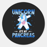 Womens Unicorn Ate My Pancreas V-neck 
