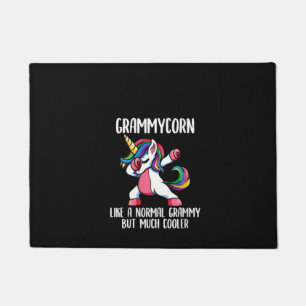 Womens Unicorn Grammy Girl Birthday Party Apparel, Doormat
