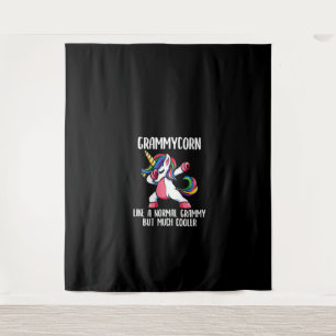 Womens Unicorn Grammy Girl Birthday Party Apparel, Tapestry