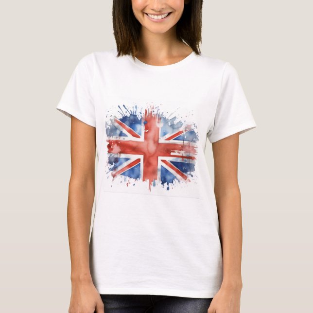 women's union jack t shirt (Front)