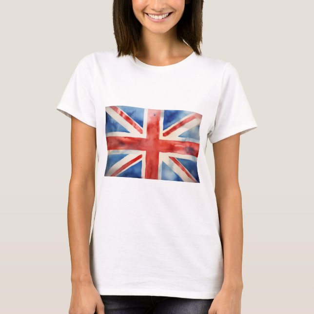 women's union jack t shirt (Front)