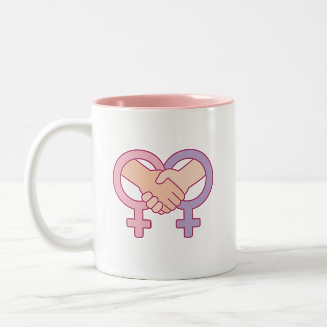 Women's Unity IWD Gift Coffee Mug (Left)