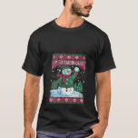 Womens Up to Snow Good Funny Snowman Ugly Christma T-Shirt<br><div class="desc">Womens Up to Snow Good Funny Snowman Ugly Christmas Sweater Cute V Neck</div>