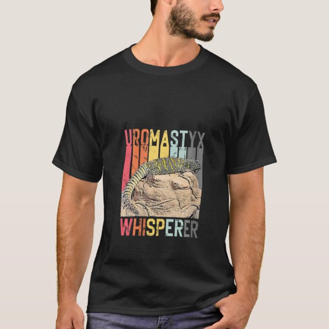 Womens Uromastyx Whisperer Agama Desert Lizard V-N T-Shirt (Front)