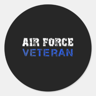 Womens Us Air Force, Usaf, Air Force Veterans Dist Classic Round Sticker
