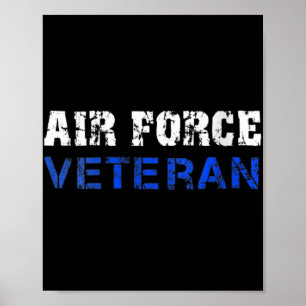 Womens Us Air Force, Usaf, Air Force Veterans Dist Poster