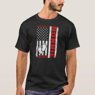 Womens Usa Flag Promoted To Nonnie Est 2023 Women T-Shirt