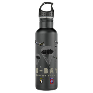Womens USA Paratroopers D-Day WWII Normandy 82nd 1 710 Ml Water Bottle