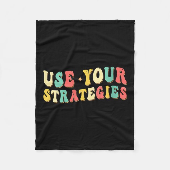 Womens Use Your Strategies Test Day Testing Exam S Fleece Blanket (Front)