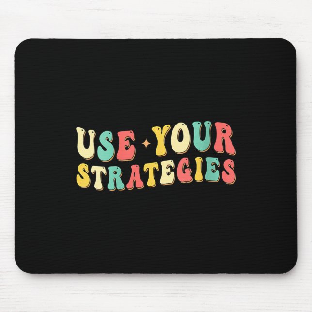 Womens Use Your Strategies Test Day Testing Exam S Mouse Mat (Front)