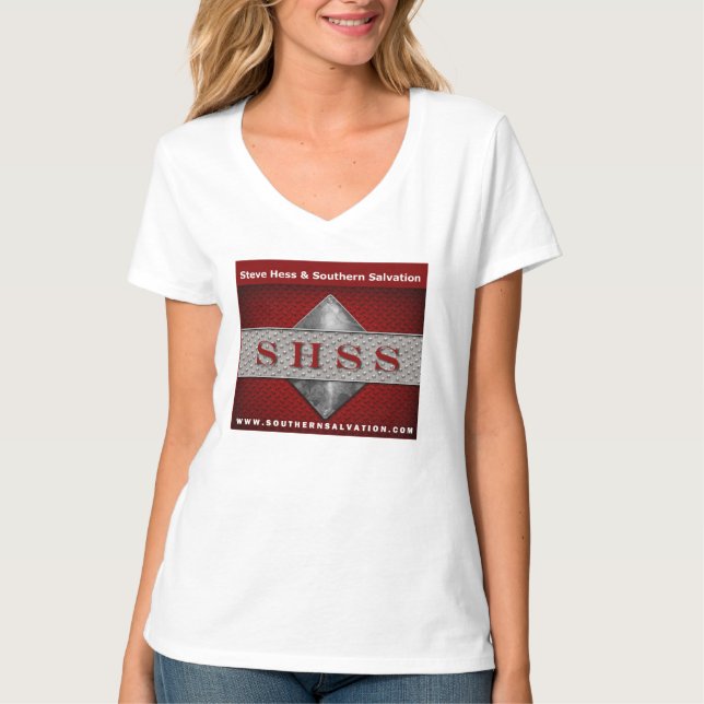 Womens V Neck T Shirt (Front)