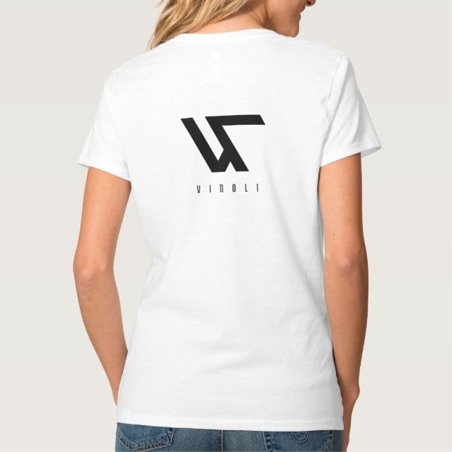 Women's V- neck T shirts (Back)