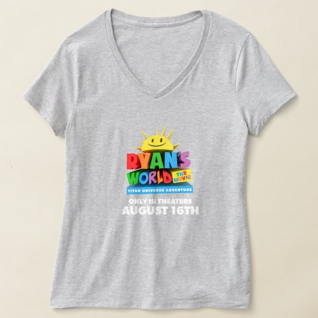 Womens V-Neck Tee (Dark Colours) (Laydown)
