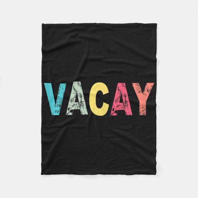 Womens Vacay Cute Summer Clothes  Fleece Blanket (Front)