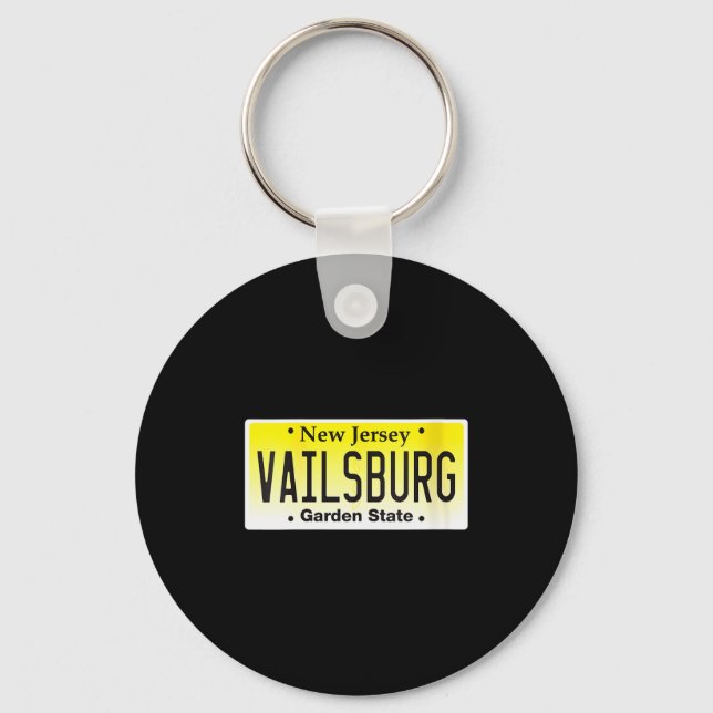 Womens Vailsburg Newark Nj City New Jersey License Key Ring (Front)