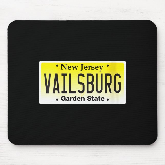 Womens Vailsburg Newark Nj City New Jersey License Mouse Mat (Front)