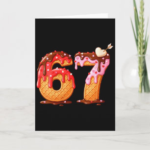 Womens Valentine’s Day 67 Meme Filled With Hearts Card