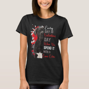 Womens Valentines Day Cane Corso Mum Mother Large  T-Shirt