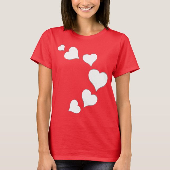 Women's Valentine's Shirt Lady's Love T-Shirt (Front)