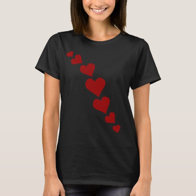 Women's Valentine's Shirt Lady's Organic T-Shirts (Front)