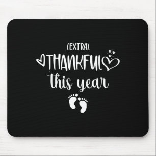 Womens Very Thankful This Year Happy Pregnancy Ann Mouse Mat