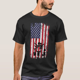 Womens Veterans Housewife Matching For Patriotic V T-Shirt