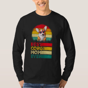 Womens Vintage Best Corgi Dad Ever Father's Day T-Shirt