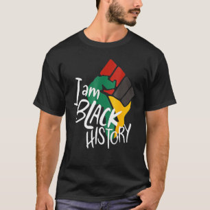Womens Vintage Black History Month Shirt Fist Wome