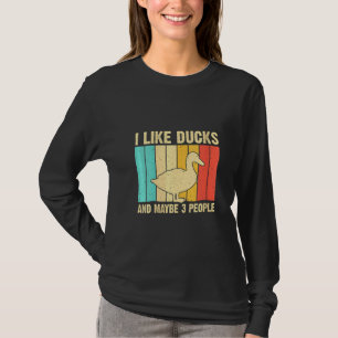 Womens Vintage Duck For Duck Men Women Mallard D T-Shirt