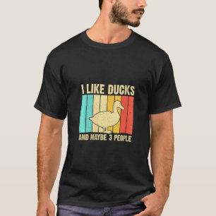 Womens Vintage Duck For Duck Men Women Mallard D T-Shirt