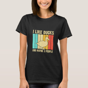 Womens Vintage Duck  For Duck  Men Women Mallard D T-Shirt