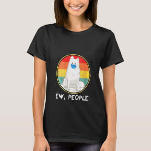 Womens Vintage Ew People American Eskimo Dog Dog W T-Shirt
