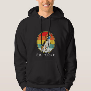 Womens Vintage Ew People Beagle Dog Wearing Face M Hoodie