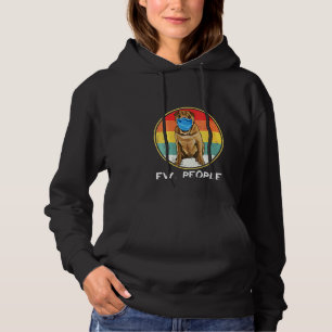 Womens Vintage Ew People Chinese Shar Pei Dog Wear Hoodie